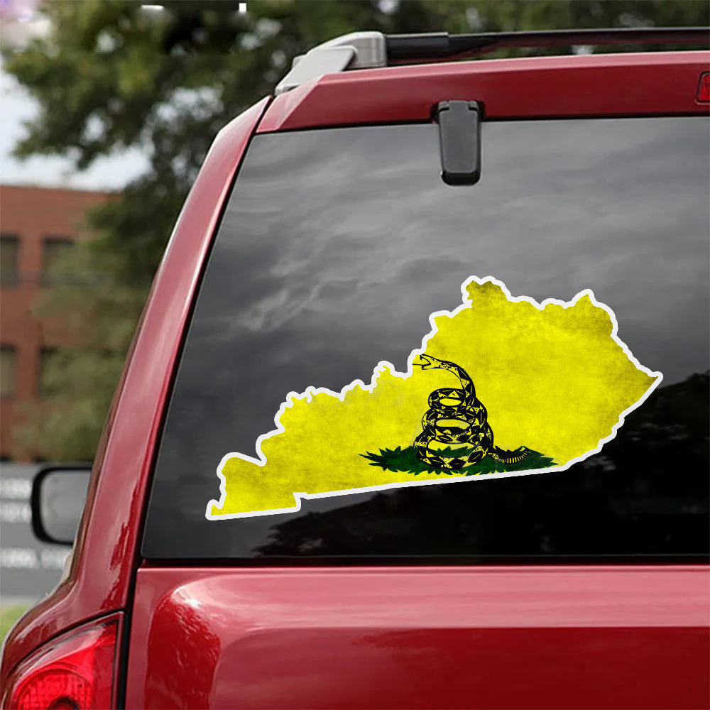 Don't Tread On Me Kentucky Map Car Stickers Right To Bear Arms Car Decal 2nd Amendment Merch Don't Tread On Me Kentucky Map Car Stickers Right To Bear Arms Car Decal 2nd Amendment Merch