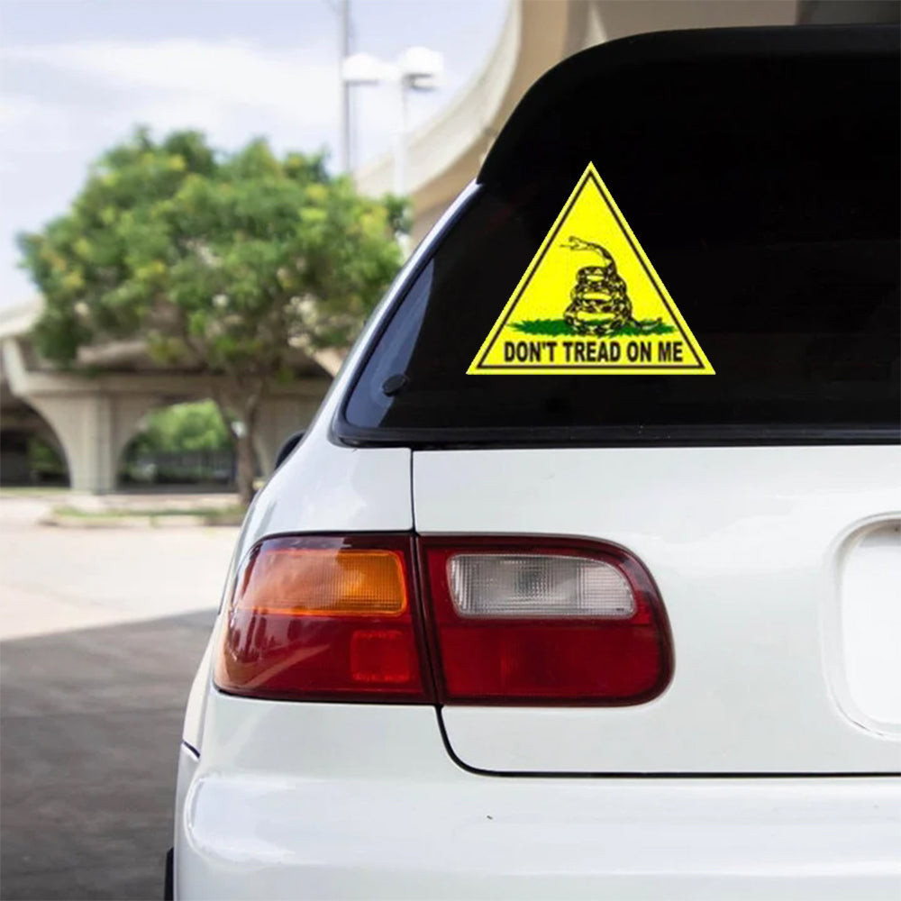 Don't Tread On Me Triangle Conservative Car Stickers Gadsden Flag Patriotic Car Decal Merch Don't Tread On Me Triangle Conservative Car Stickers Gadsden Flag Patriotic Car Decal Merch