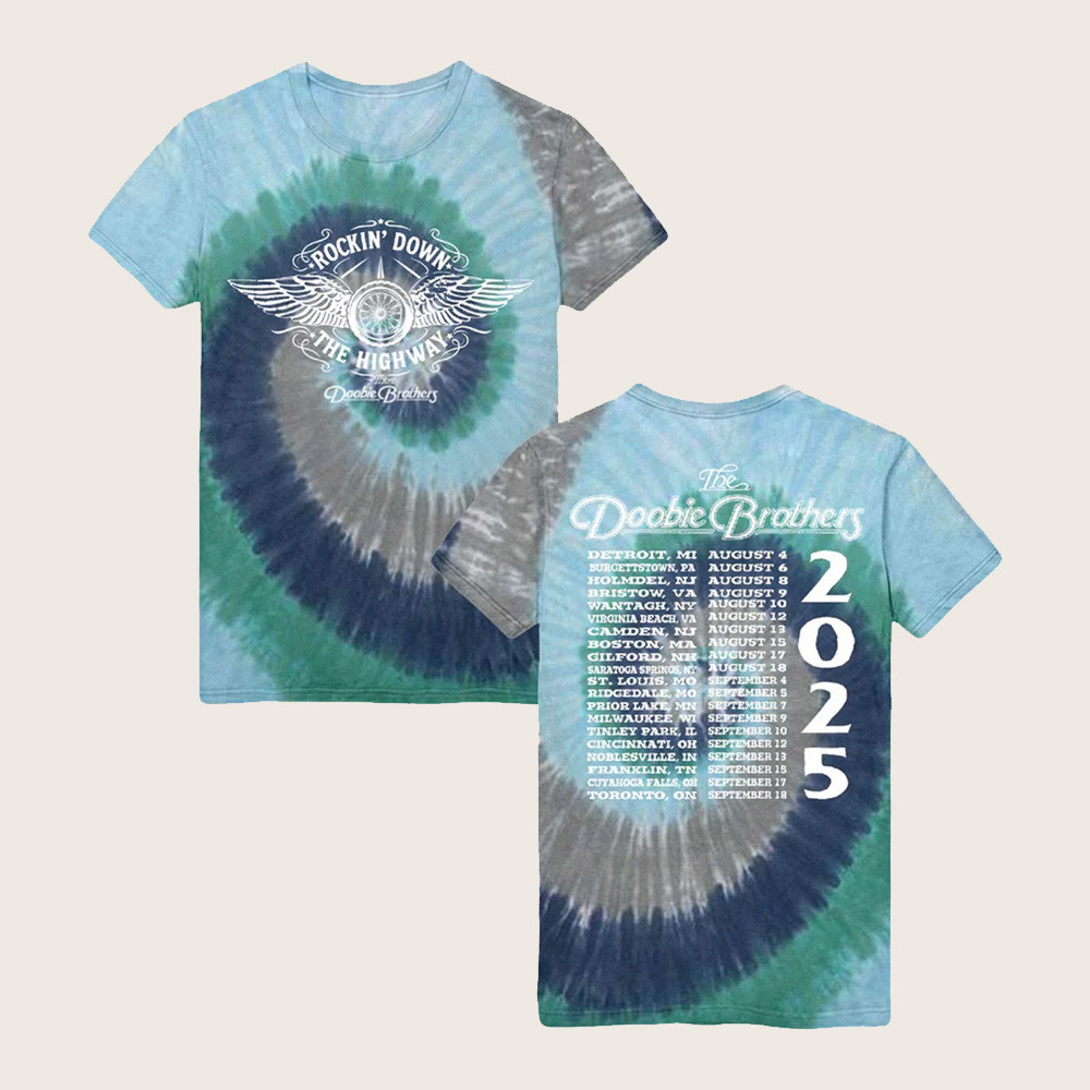 Doobie Brothers Merch Rockin' Down The Highway 2025 T-Shirt Music Lover Gifts For Him Doobie Brothers Merch Rockin' Down The Highway 2025 T-Shirt Music Lover Gifts For Him