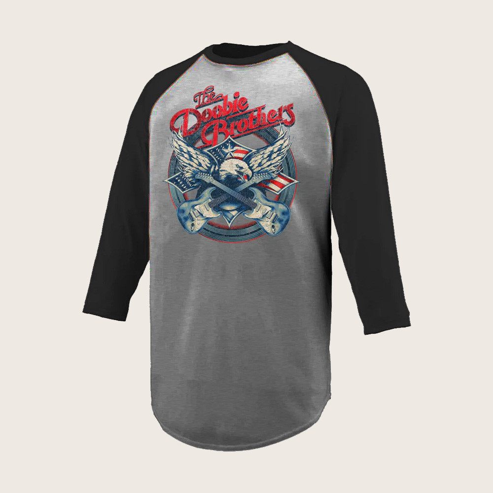 Doobie Brothers Merch The Doobie Brothers Eagle Raglan Shirt Gifts For Music Fans