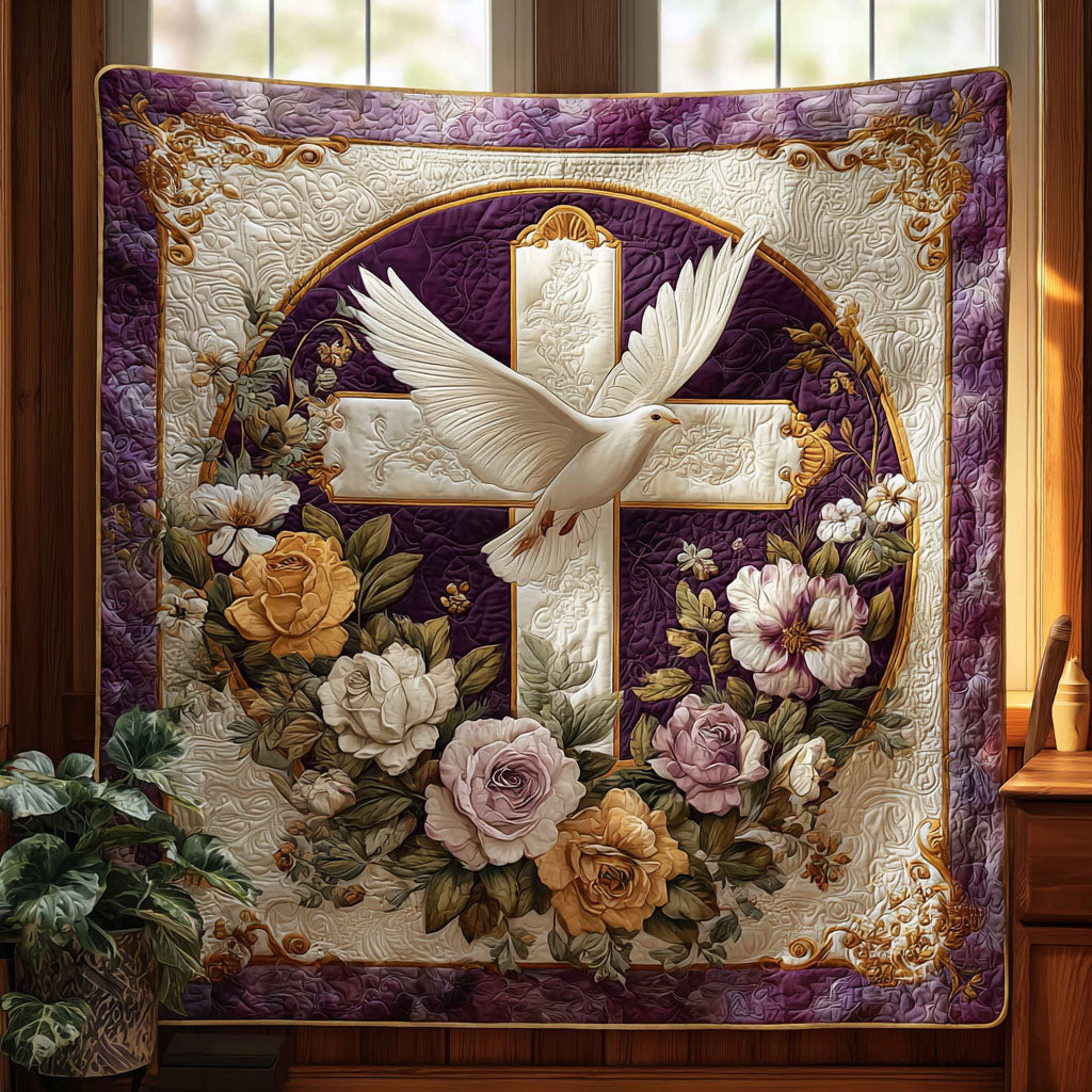Dove and Petals Quilted Blanket Nice Throw Blanket Faith Based Gifts For Him Dove and Petals Quilted Blanket Nice Throw Blanket Faith Based Gifts For Him