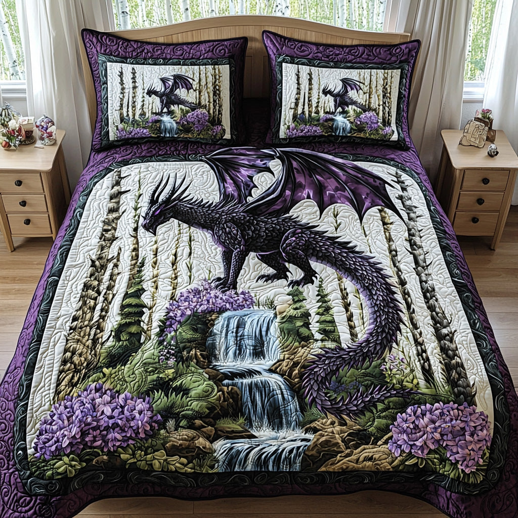 Dragon Bloom Quilted Bedding Set Duvet Cover Bed Sheet Set Dragon Presents For Men Dragon Bloom Quilted Bedding Set Duvet Cover Bed Sheet Set Dragon Presents For Men