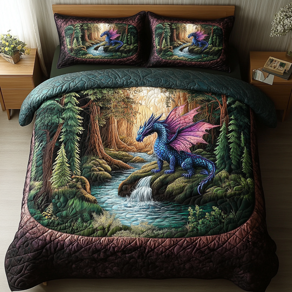 Dragon Breath Quilted Bedding Set Duvet Cover Bed Sheet Set Great Dragon Lover Gift Ideas Dragon Breath Quilted Bedding Set Duvet Cover Bed Sheet Set Great Dragon Lover Gift Ideas