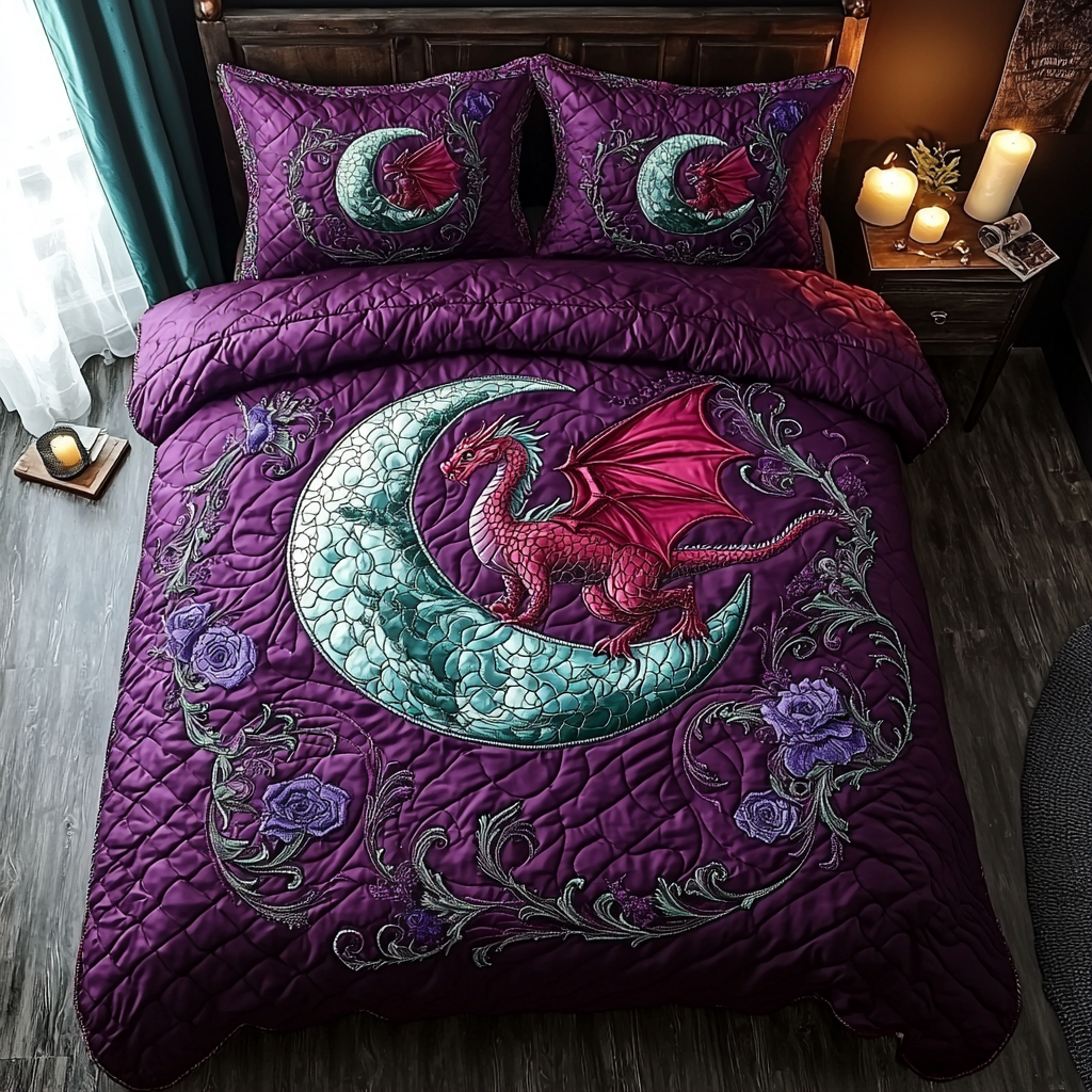 Dragon Dream Quilted Bedding Set Duvet Cover Merch Dragon Gifts For 10 Year Olds Dragon Dream Quilted Bedding Set Duvet Cover Merch Dragon Gifts For 10 Year Olds