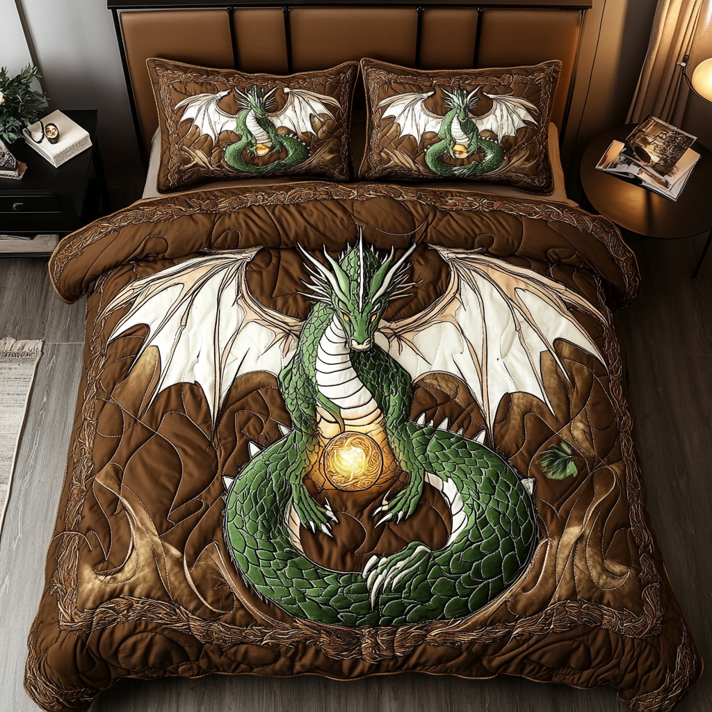 Dragon Fire Quilted Bedding Set Duvet Cover Bed Sheet Set Awesome Gifts For Dragon Lovers Dragon Fire Quilted Bedding Set Duvet Cover Bed Sheet Set Awesome Gifts For Dragon Lovers