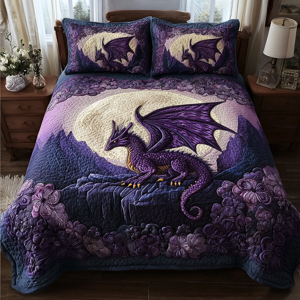 Dragon Legend Quilted Bedding Set Duvet Cover Merch Dragon Items For Lovers Dragon Legend Quilted Bedding Set Duvet Cover Merch Dragon Items For Lovers