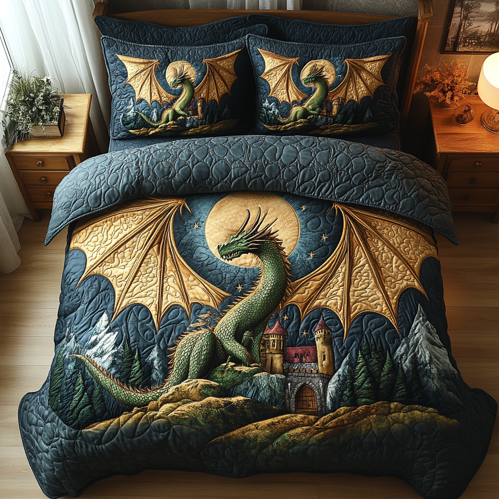 Dragon Lore Quilted Bedding Set Duvet Cover Bed Sheet Set Items Stuff For Dragon Lovers Dragon Lore Quilted Bedding Set Duvet Cover Bed Sheet Set Items Stuff For Dragon Lovers
