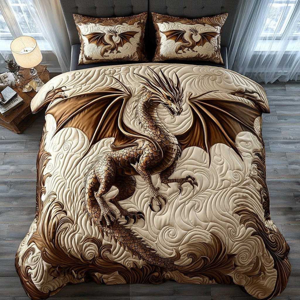 Dragon Stone Quilted Bedding Set Duvet Cover Bed Sheet Set Best Gifts For Dragon Lovers Dragon Stone Quilted Bedding Set Duvet Cover Bed Sheet Set Best Gifts For Dragon Lovers