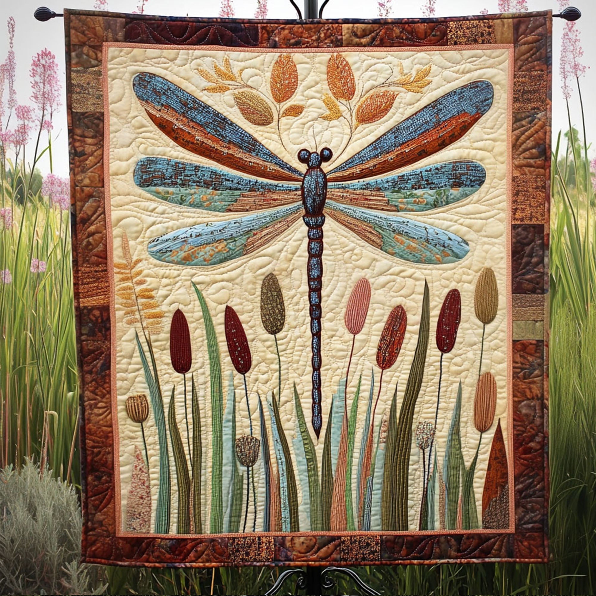 Dragonfly Reflection Quilted Blanket Sofa Throw Blanket Dragonfly Gifts For Lady Dragonfly Reflection Quilted Blanket Sofa Throw Blanket Dragonfly Gifts For Lady