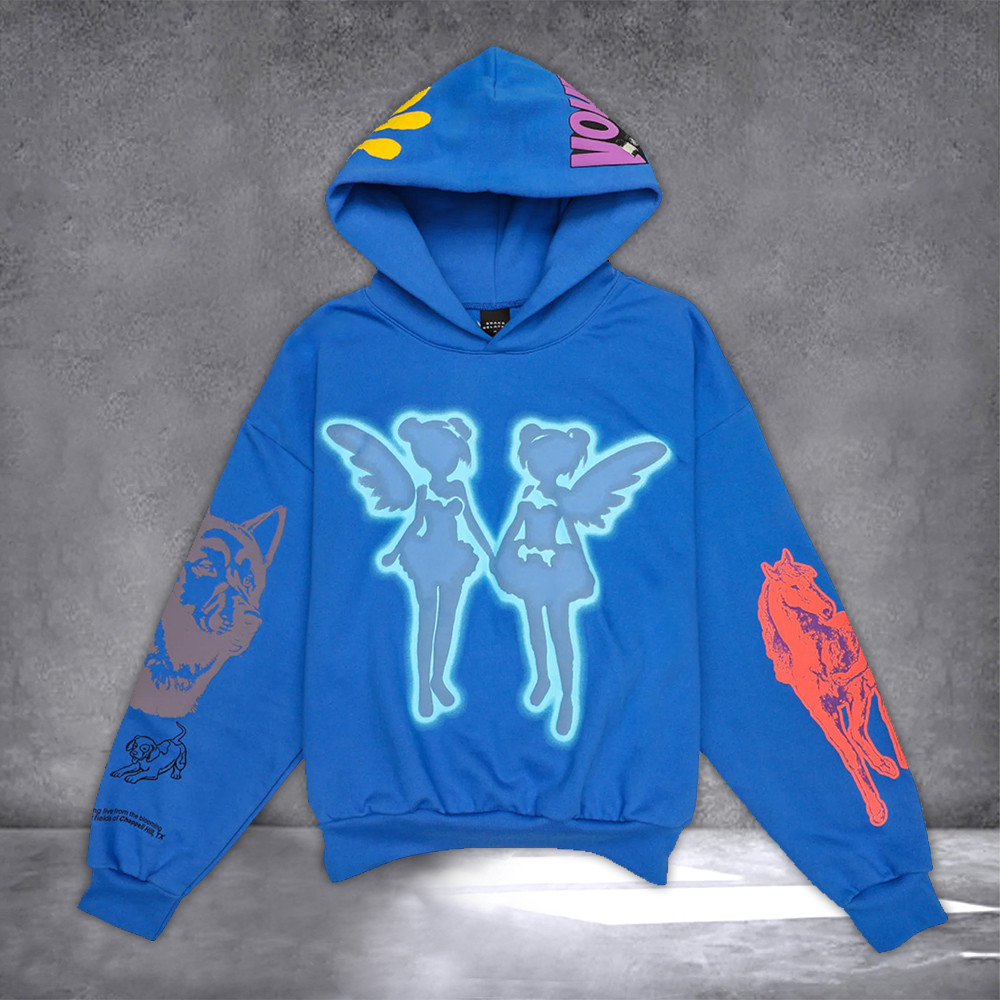 Drake Blue Hoodie FATD For All The Dogs Hoodie Drake Merch 2024 Drake Blue Hoodie FATD For All The Dogs Hoodie Drake Merch 2024
