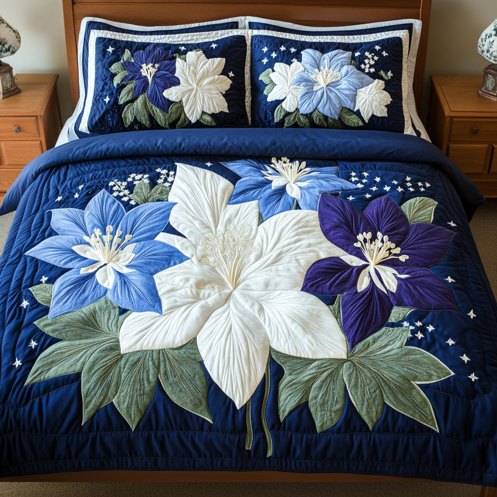 Dream Blossom Quilted Bedding Set Duvet Cover Bedspread Texas Gifts For Men Dream Blossom Quilted Bedding Set Duvet Cover Bedspread Texas Gifts For Men