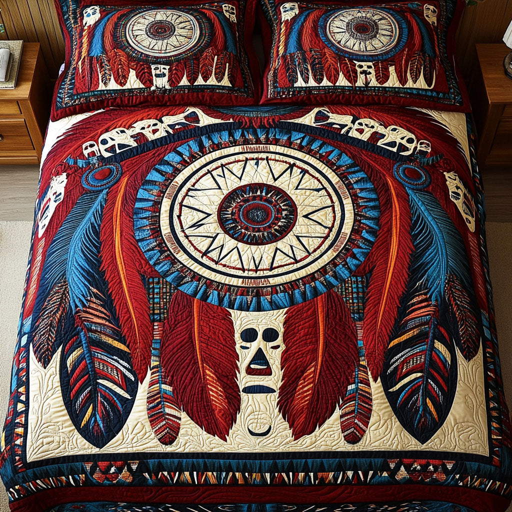 Dream Circle Quilted Bedding Set Duvet Cover Merch Native American Gift Ideas Dream Circle Quilted Bedding Set Duvet Cover Merch Native American Gift Ideas