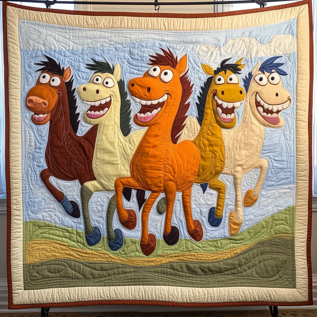 Dream Horse Quilted Blanket Sofa Throw Blanket Gifts For New Horse Owners Dream Horse Quilted Blanket Sofa Throw Blanket Gifts For New Horse Owners