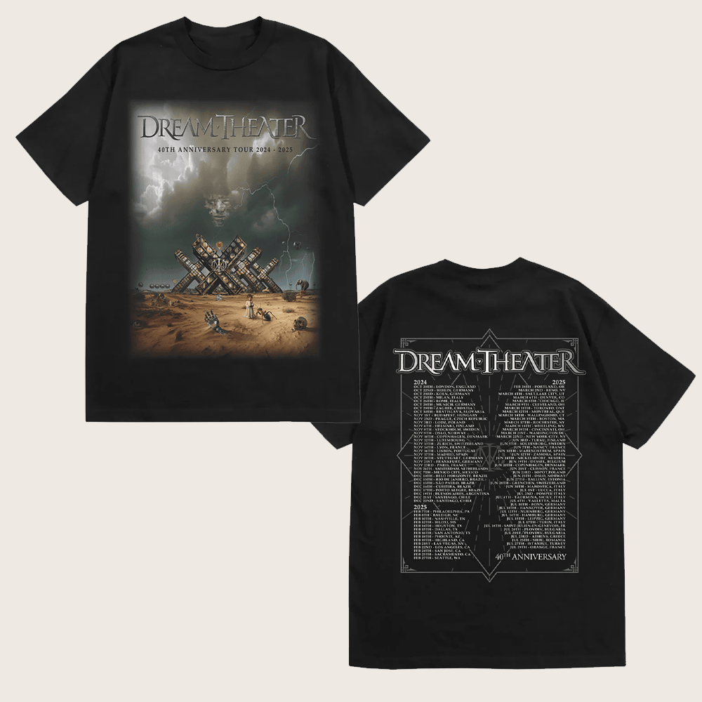 Dream Theater Merch 40th Anniversary Surrealist Desert Tour T-Shirt Gifts For Fans Dream Theater Merch 40th Anniversary Surrealist Desert Tour T-Shirt Gifts For Fans