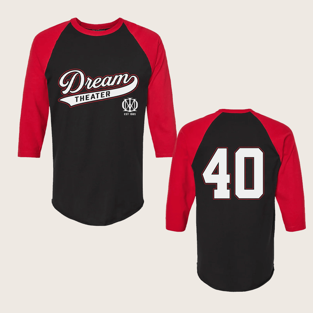 Dream Theater Merch 40th Anniversary Tour Raglan Shirt Gifts For Music Fans