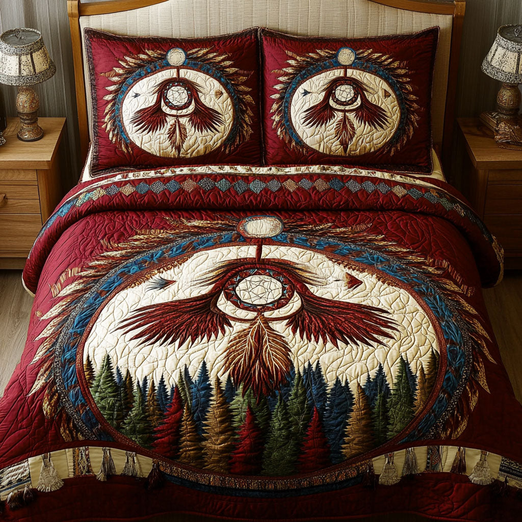 Dreamwoven Path Quilted Bedding Set Duvet Cover Merch Native American Gifts Online