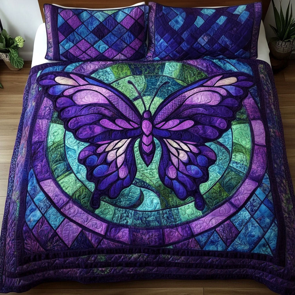 Dreamy Flight Quilted Bedding Set Duvet Cover Bed Sheet Set Butterfly Gifts For Grandma Dreamy Flight Quilted Bedding Set Duvet Cover Bed Sheet Set Butterfly Gifts For Grandma
