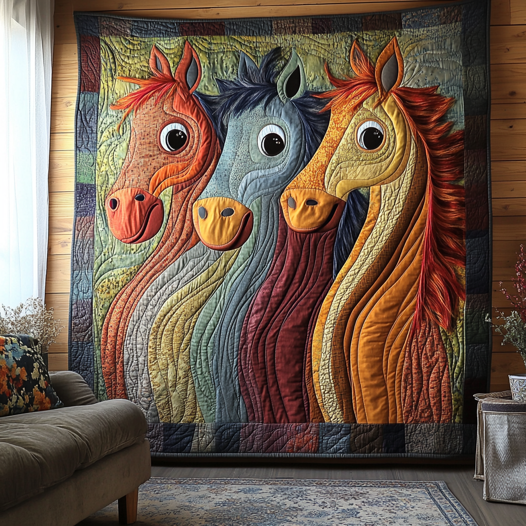 Dreamy Horse Quilted Blanket Sofa Throw Blanket Gifts For New Horse Owners Dreamy Horse Quilted Blanket Sofa Throw Blanket Gifts For New Horse Owners
