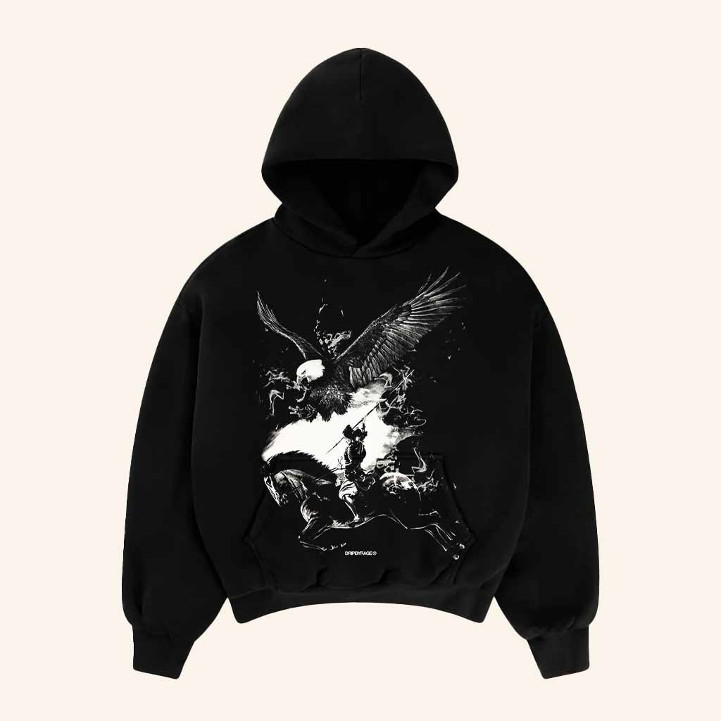 Drip By Rage Merch No Fear Black Hoodie Cool Christmas Gifts For Guys