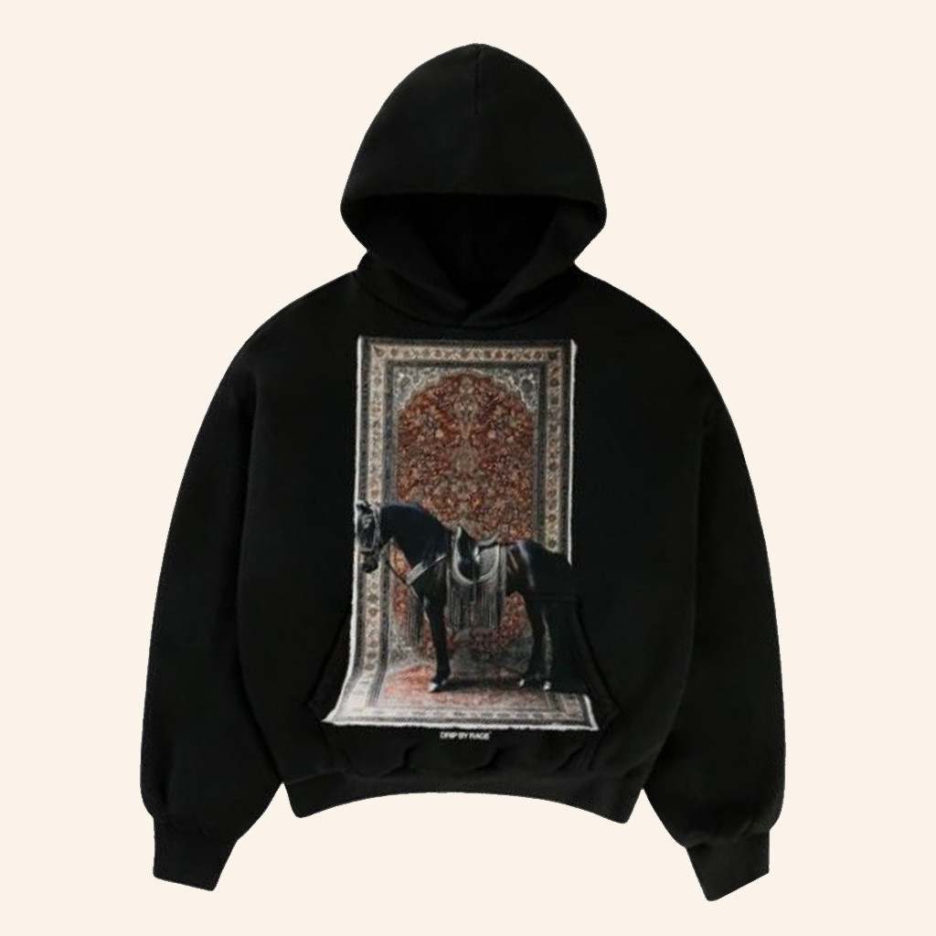 Drip By Rage Merch Royalty Black Hoodie Best Christmas Gifts For Husband