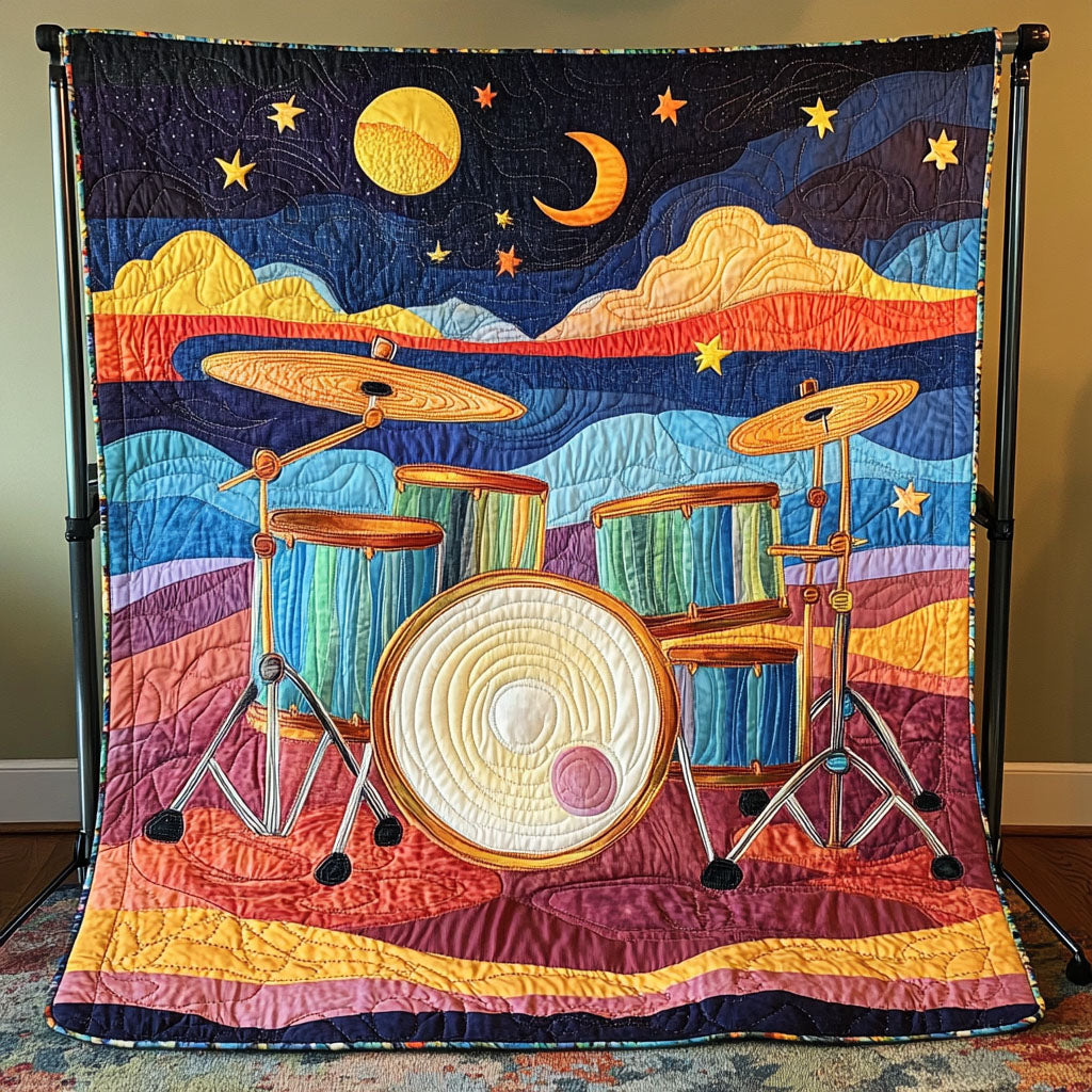 Drums and Dreams Quilted Blanket Cute Throw Blanket Cool Gifts For Drummers Drums and Dreams Quilted Blanket Cute Throw Blanket Cool Gifts For Drummers