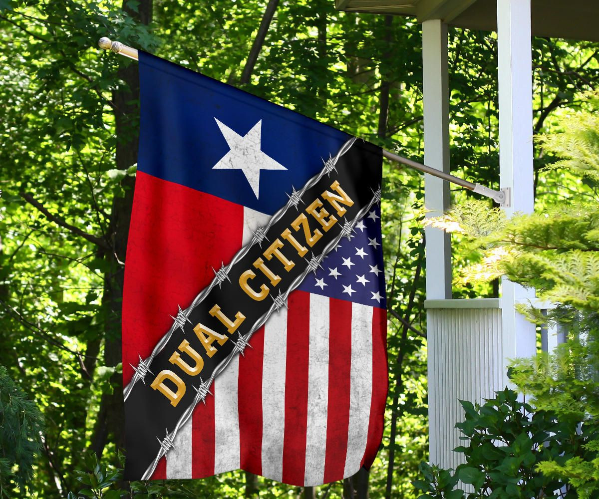 Dual Citizen Texas Flag And American Flag Texas State Proud Texan Flag Patriotic Decor