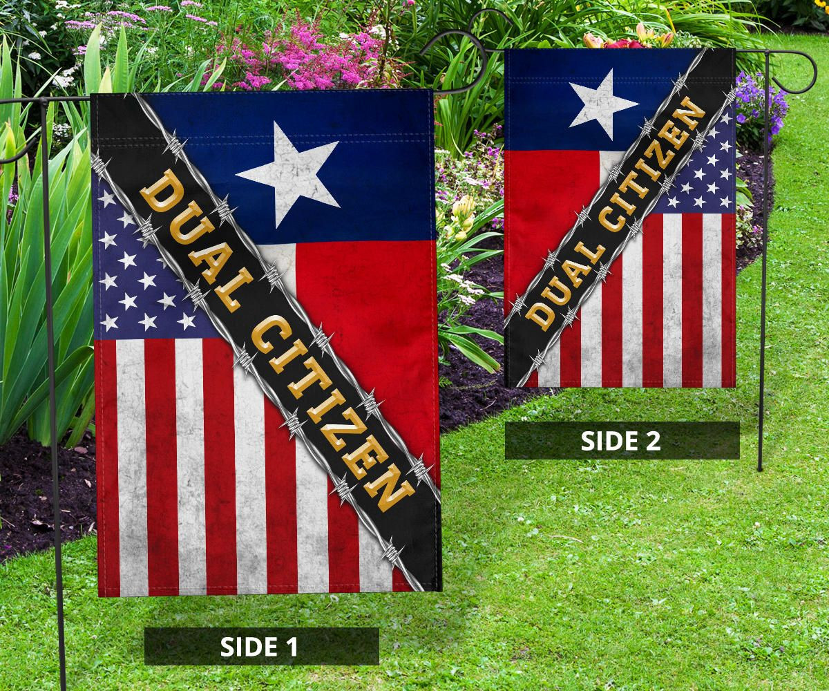 Dual Citizen Texas Flag And American Flag Texas State Proud Texan Flag Patriotic Decor