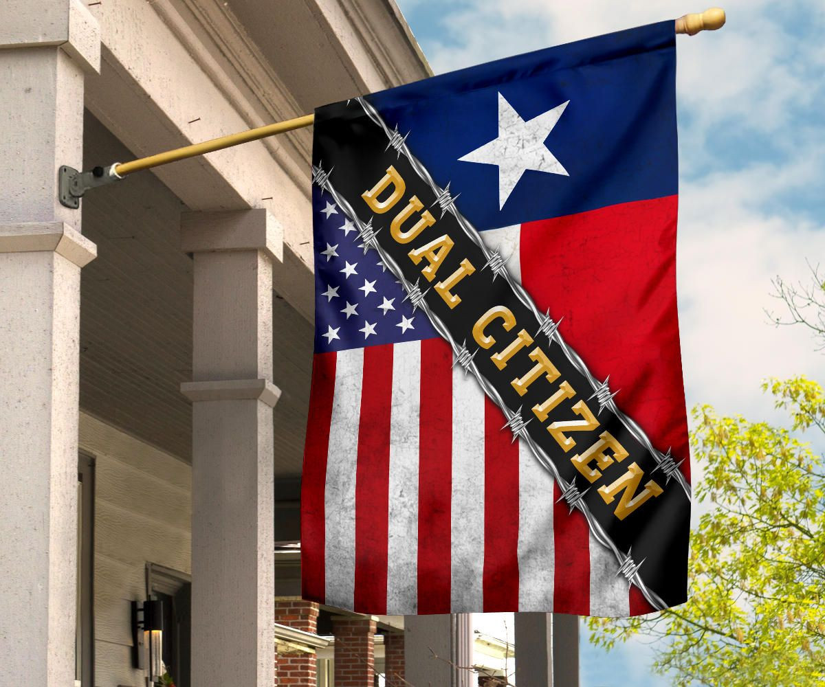 Dual Citizen Texas Flag And American Flag Texas State Proud Texan Flag Patriotic Decor