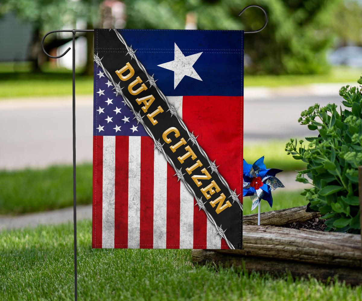 Dual Citizen Texas Flag And American Flag Texas State Proud Texan Flag Patriotic Decor