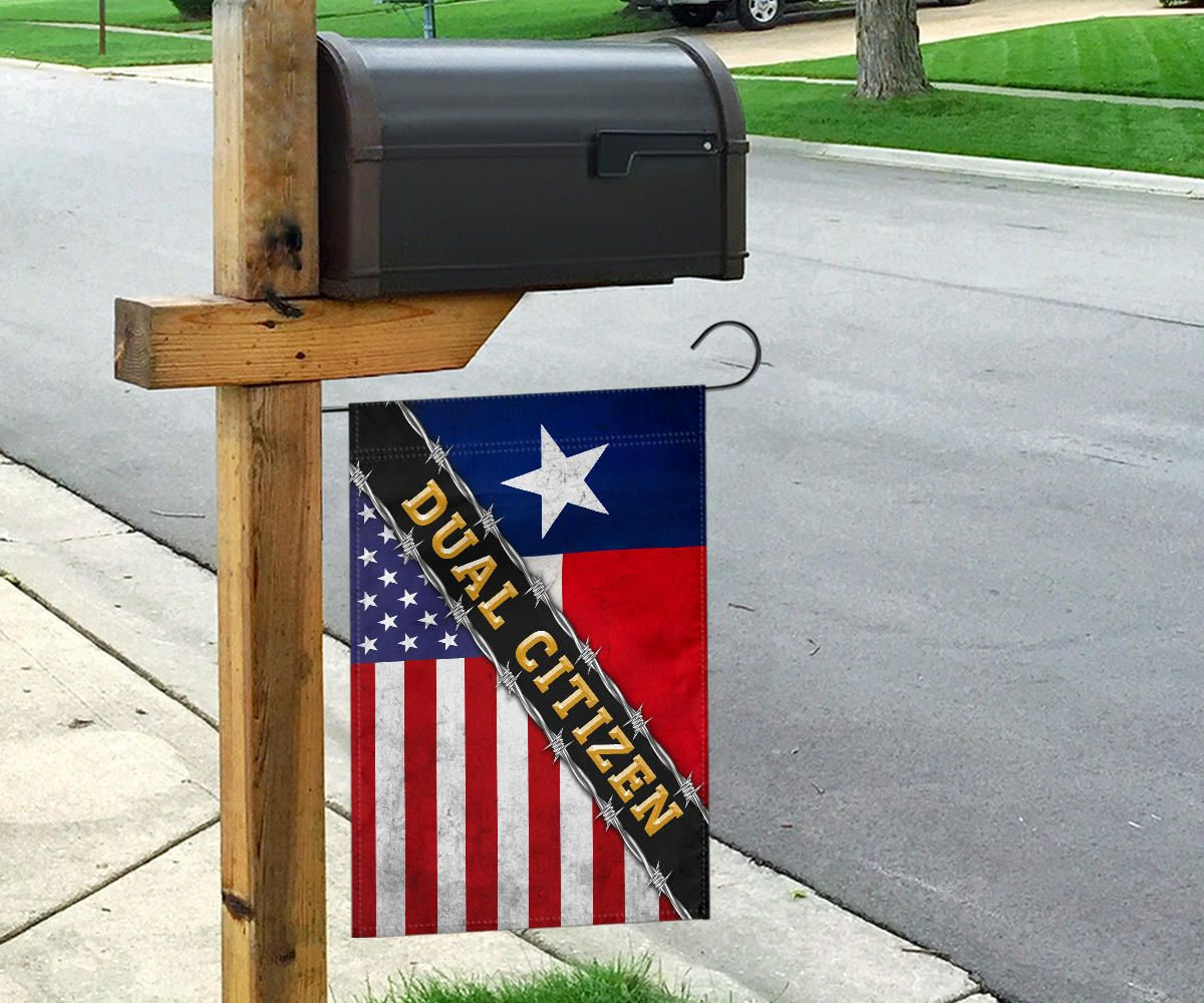 Dual Citizen Texas Flag And American Flag Texas State Proud Texan Flag Patriotic Decor