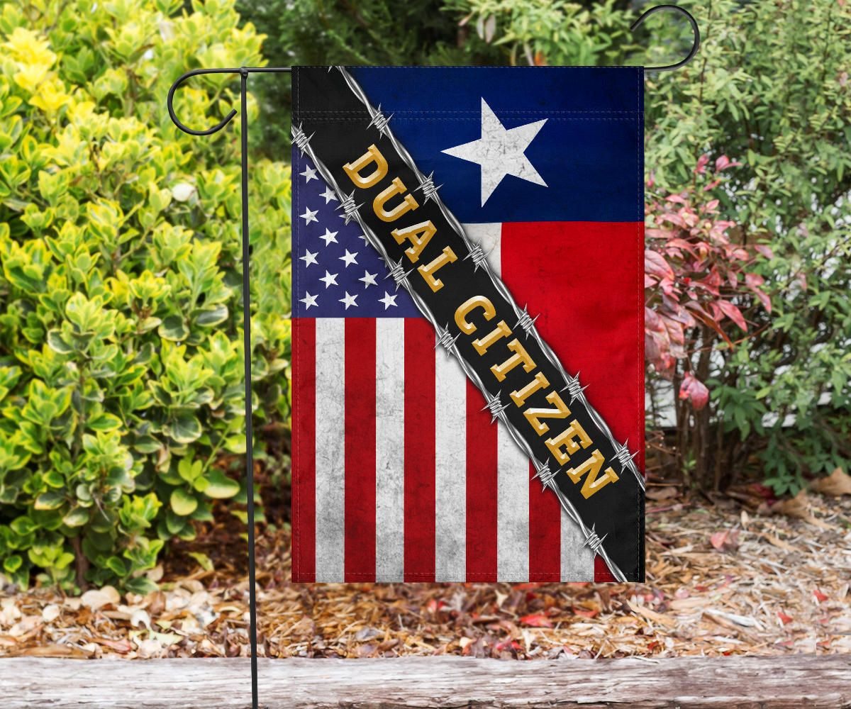 Dual Citizen Texas Flag And American Flag Texas State Proud Texan Flag Patriotic Decor