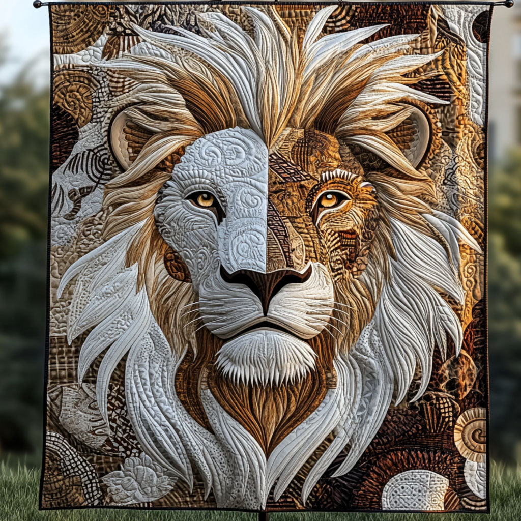 Dual Essence Quilted Blanket Cute Colorful Blanket Christmas Lion Gifts For Men Dual Essence Quilted Blanket Cute Colorful Blanket Christmas Lion Gifts For Men