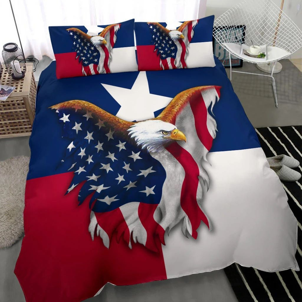 Eagle American Texas Flag Bedding Set Duvet Covers 4th Of July Veterans Day Gifts Eagle American Texas Flag Bedding Set Duvet Covers 4th Of July Veterans Day Gifts