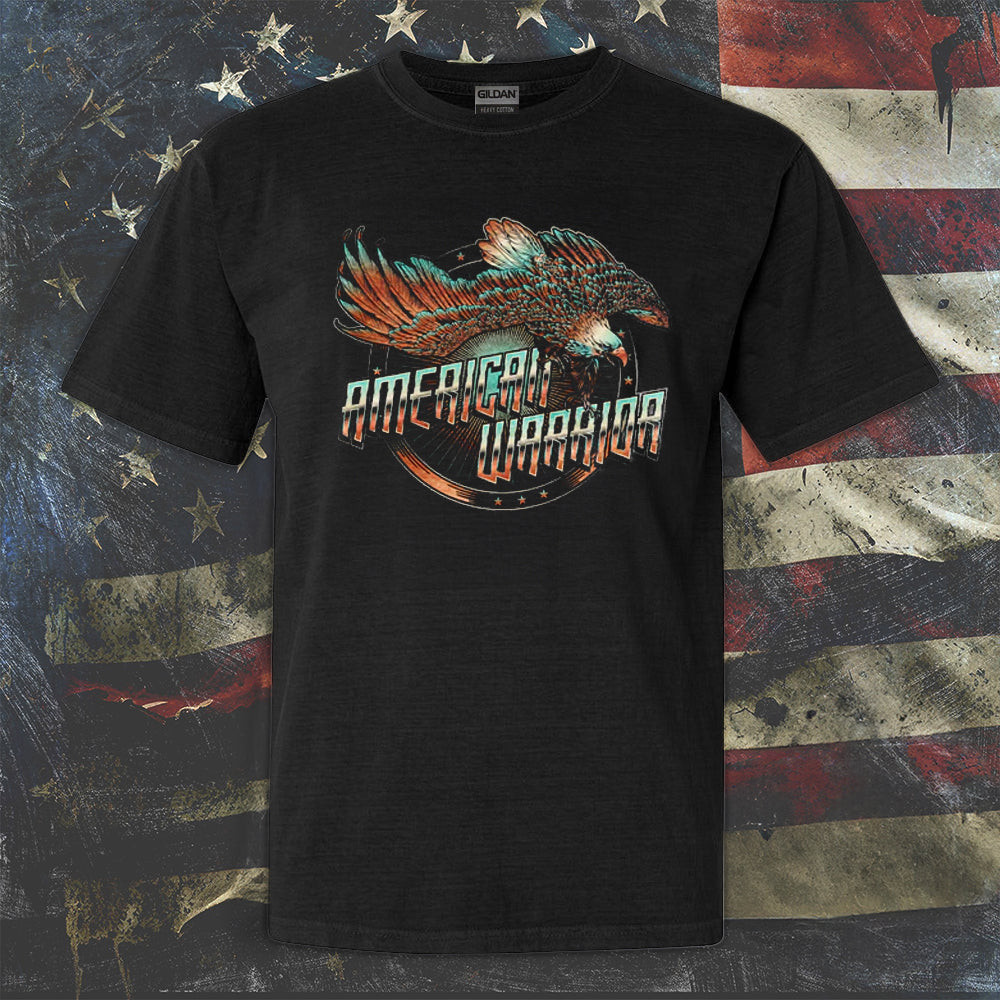 Eagle American Warrior Shirt Proud Warrior Patriotic T-Shirt Gifts For Him Eagle American Warrior Shirt Proud Warrior Patriotic T-Shirt Gifts For Him