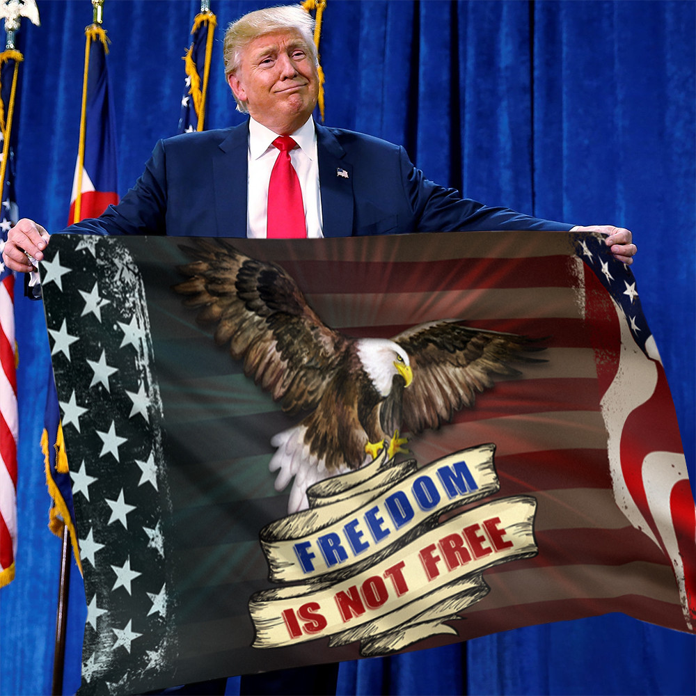 Eagle Freedom Isn't Free Flag Patriotic Veterans Day Decoration Ideas Gifts For Veterans Eagle Freedom Isn't Free Flag Patriotic Veterans Day Decoration Ideas Gifts For Veterans