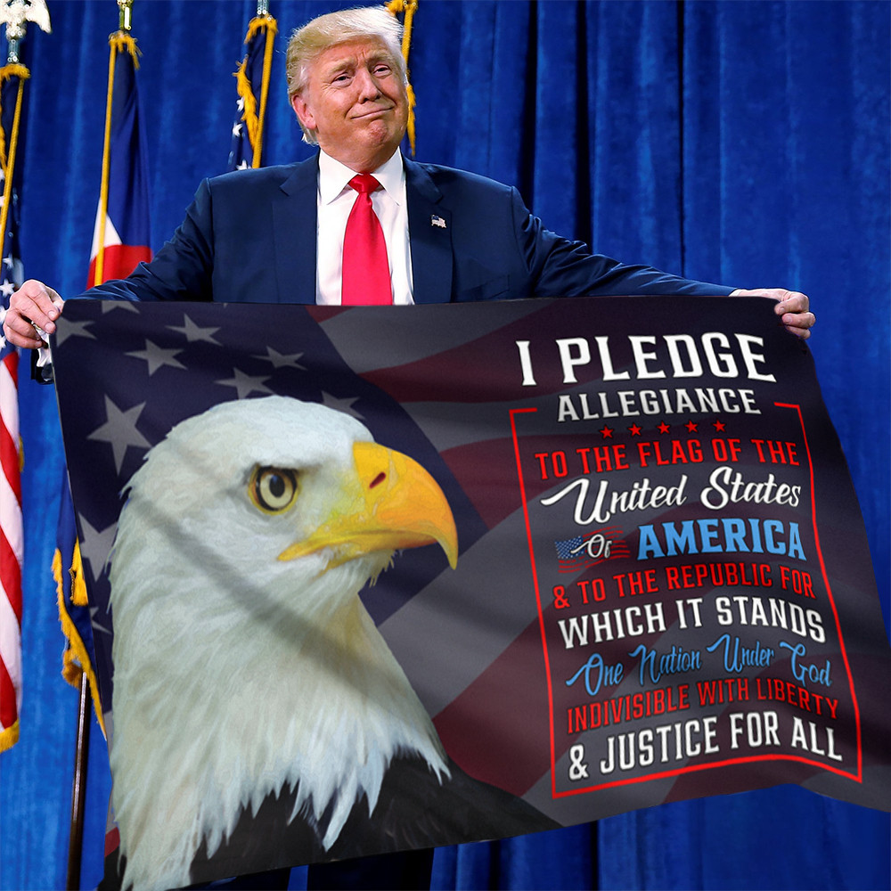 Eagle I Pledge Allegiance To The Flag Of The United Of America Patriotic Flag Decorations Eagle I Pledge Allegiance To The Flag Of The United Of America Patriotic Flag Decorations