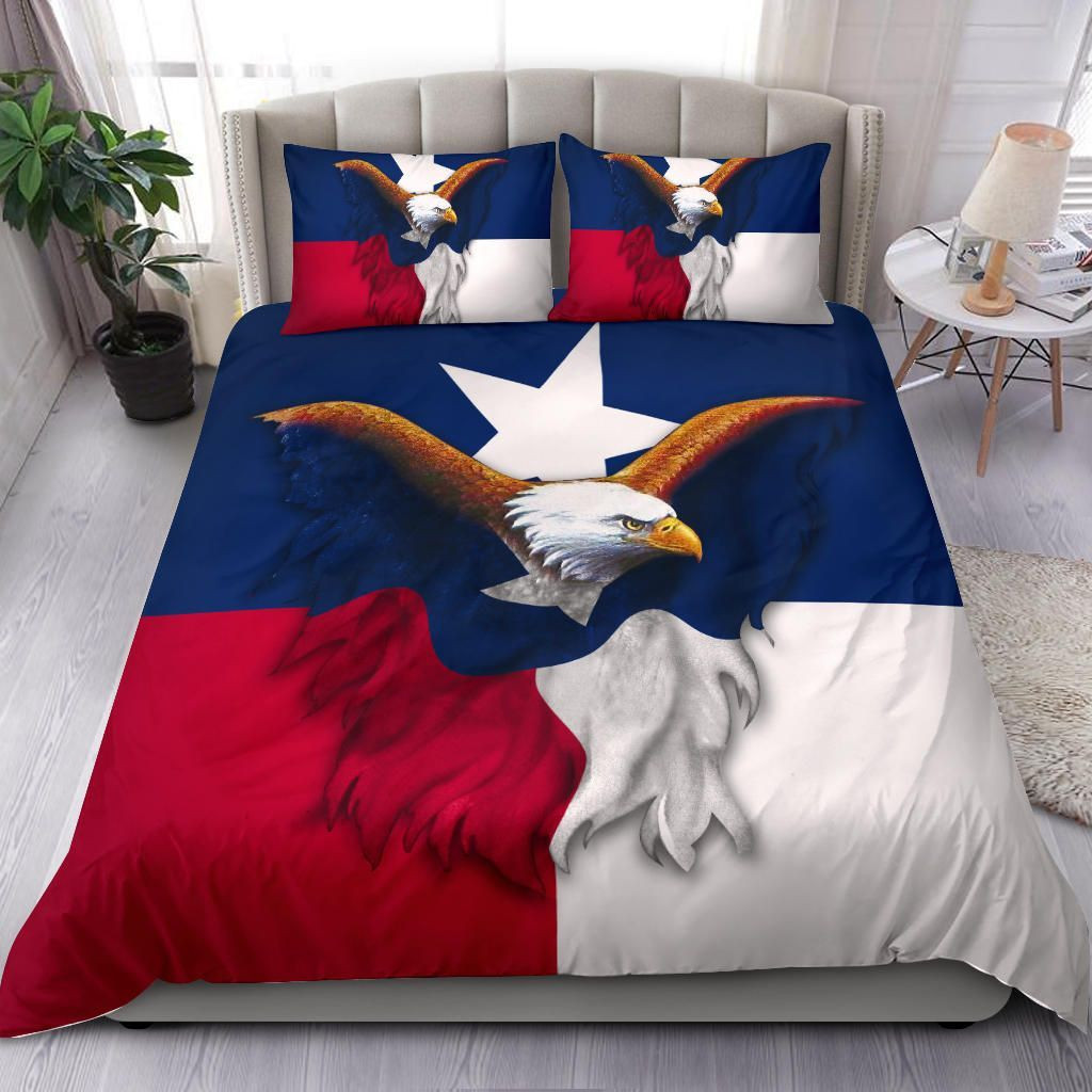 Eagle Texas Flag Duvet Covers Fourth Of July Bedding Set Veteran Gifts Bedroom Decor Eagle Texas Flag Duvet Covers Fourth Of July Bedding Set Veteran Gifts Bedroom Decor