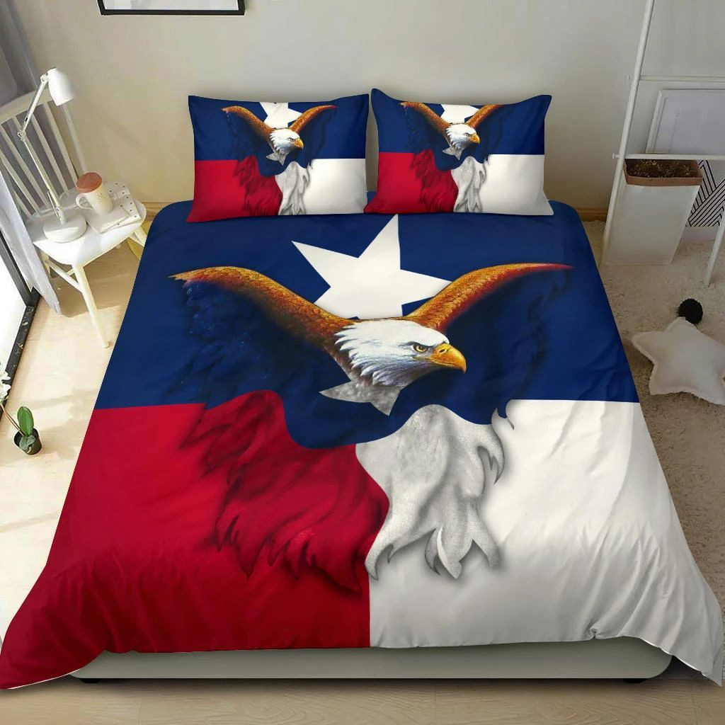 Eagle Texas Flag Duvet Covers Fourth Of July Bedding Set Veteran Gifts Bedroom Decor Eagle Texas Flag Duvet Covers Fourth Of July Bedding Set Veteran Gifts Bedroom Decor