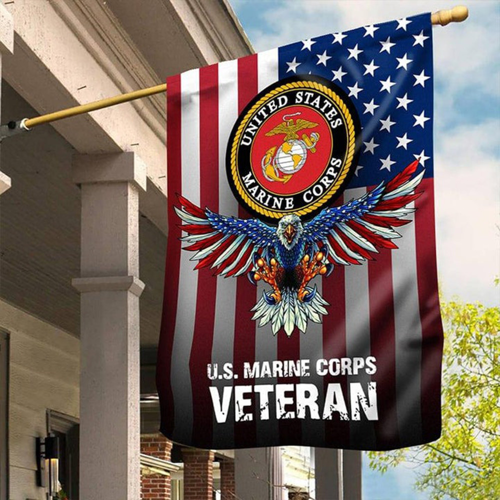 Eagle US Marine Corps Veteran Flag Proud Honor USMC Flag Patriot Merch Veterans Day Present Eagle US Marine Corps Veteran Flag Proud Honor USMC Flag Patriot Merch Veterans Day Present