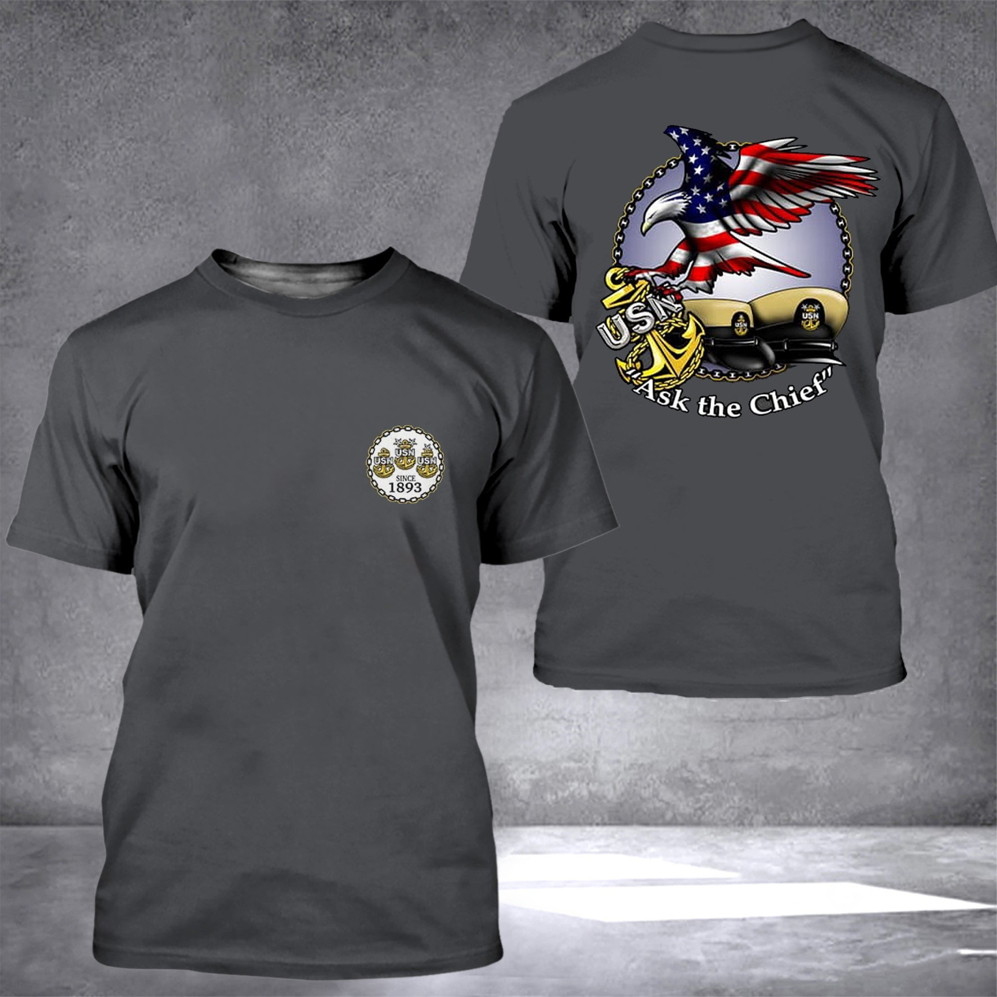 Eagle USN As The Chief Shirt Proudly Served USN Navy Chief Gift Ideas Eagle USN As The Chief Shirt Proudly Served USN Navy Chief Gift Ideas
