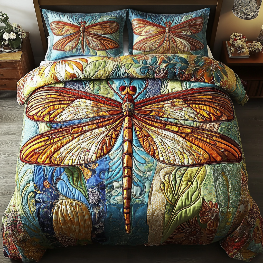 Earth Whirl Quilted Bedding Set Duvet Cover Bed Sheet Set Best Dragonfly Presents For Women Earth Whirl Quilted Bedding Set Duvet Cover Bed Sheet Set Best Dragonfly Presents For Women