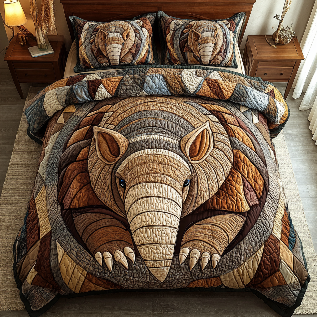Earthly Armor Quilted Bedding Set Duvet Cover Bedspread Armadillo Gift Ideas Earthly Armor Quilted Bedding Set Duvet Cover Bedspread Armadillo Gift Ideas