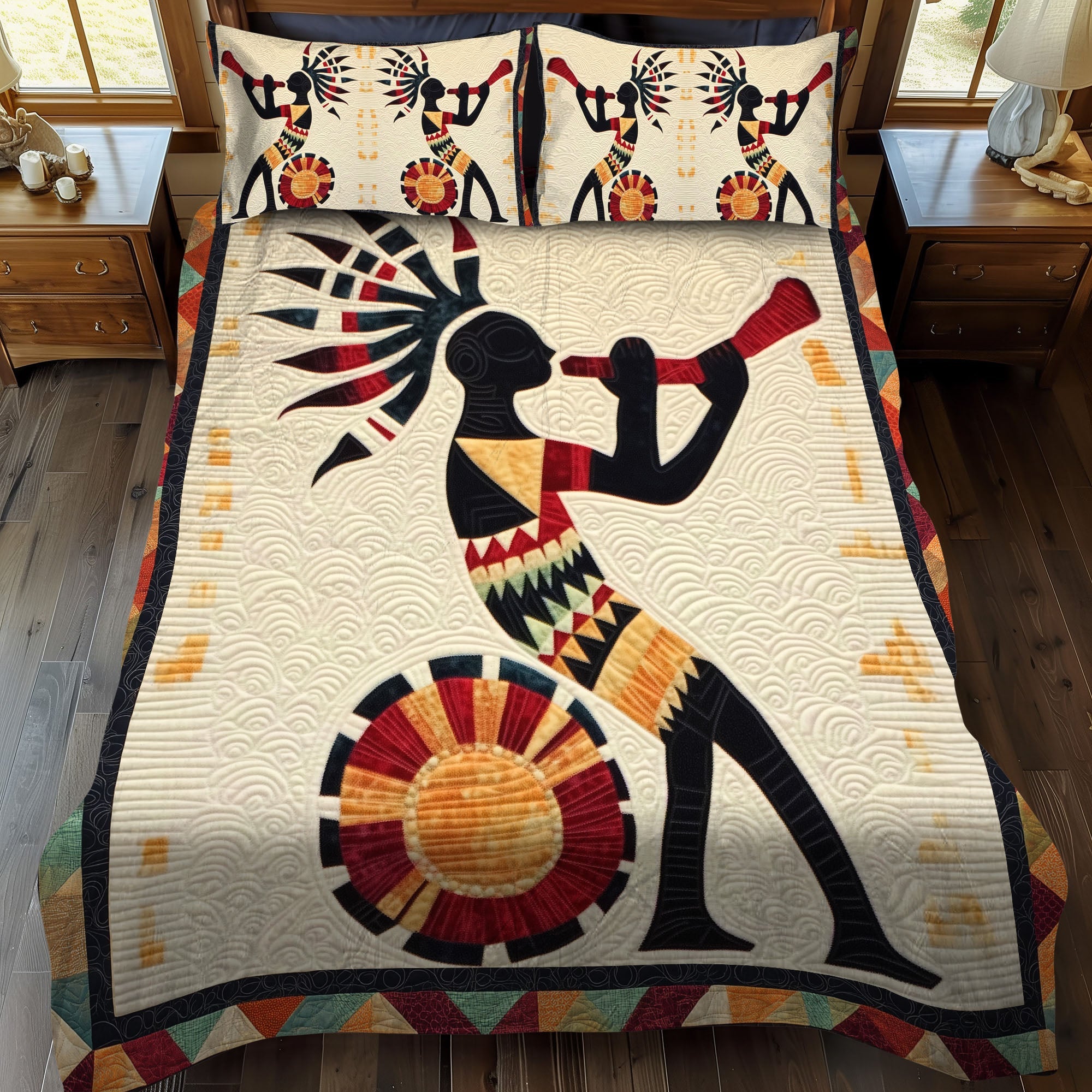 Echo of Ancients Quilted Bedding Set Duvet Cover Merch Good Native American Themed Gifts Echo of Ancients Quilted Bedding Set Duvet Cover Merch Good Native American Themed Gifts