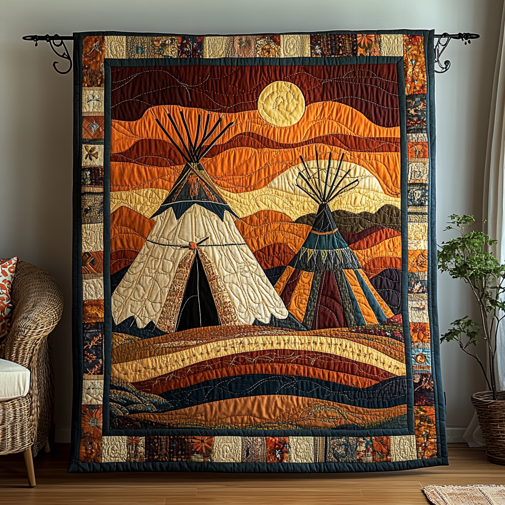 Echoing Dreams Quilted Blanket Cute Colorful Blanket Native American Mother's Day Gifts Echoing Dreams Quilted Blanket Cute Colorful Blanket Native American Mother's Day Gifts