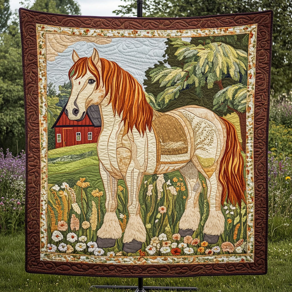 Elegant Clydesdale Quilted Blanket Cute Throw Blanket Gift Ideas For A Horse Loving Woman Elegant Clydesdale Quilted Blanket Cute Throw Blanket Gift Ideas For A Horse Loving Woman