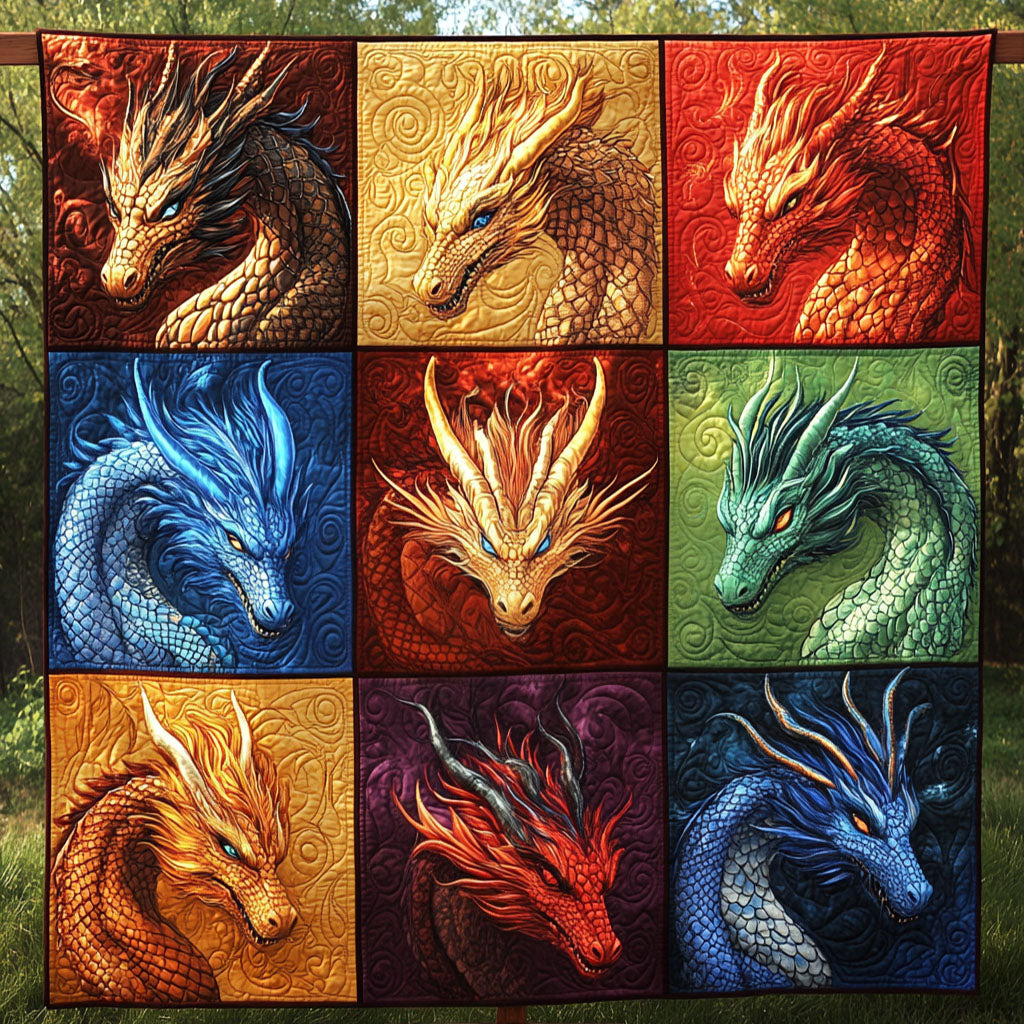 Elemental Dragons Quilted Blanket Sofa Throw Blanket Best Dragon Gifts For Christmas Elemental Dragons Quilted Blanket Sofa Throw Blanket Best Dragon Gifts For Christmas