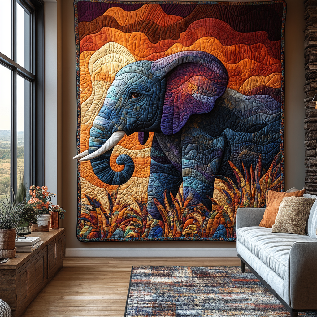 Elephant Journey Quilted Blanket Sofa Throw Blanket Womens Elephant Gifts For Her Elephant Journey Quilted Blanket Sofa Throw Blanket Womens Elephant Gifts For Her