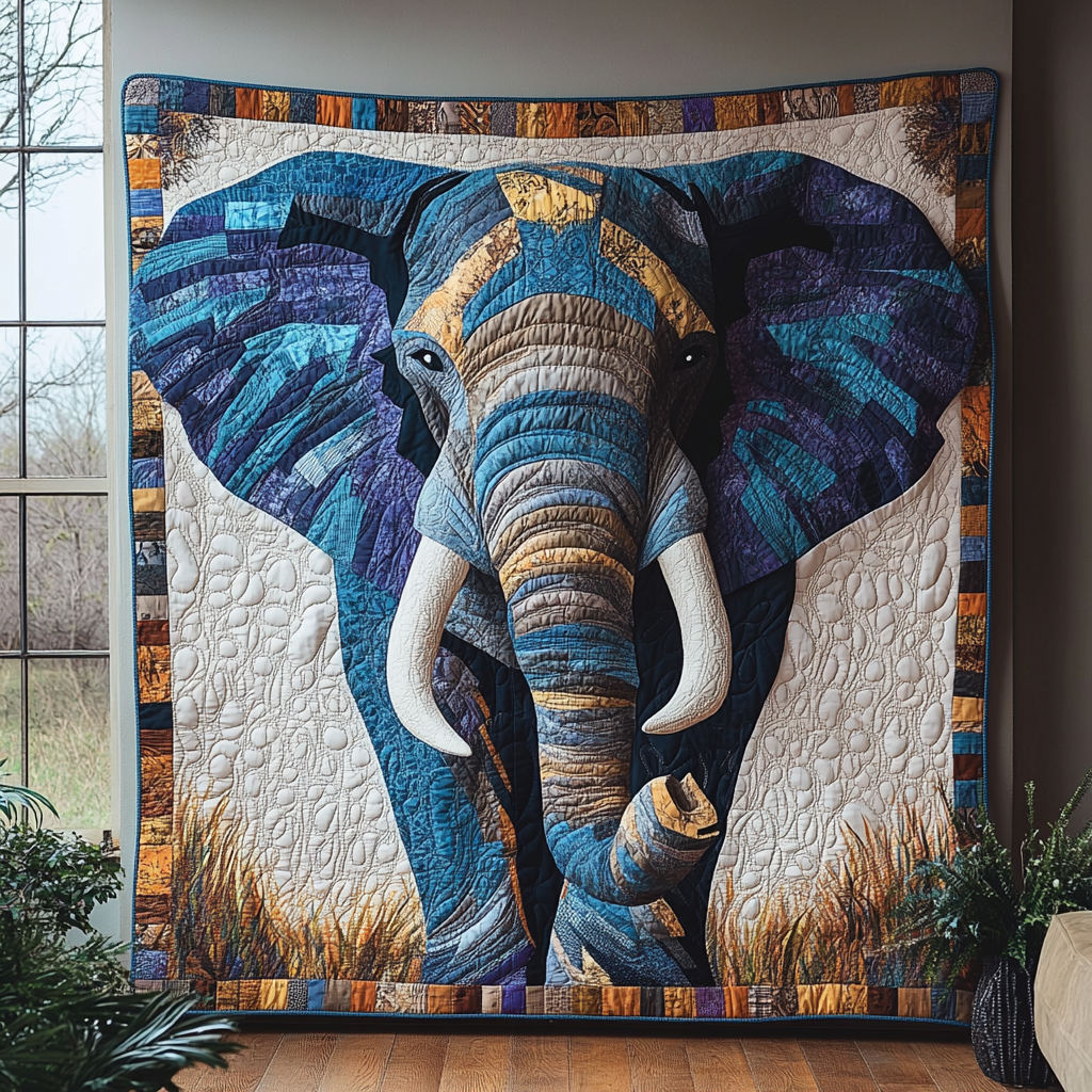 Elephant Power Quilted Blanket Sofa Throw Blanket Elephant Presents For Women Elephant Power Quilted Blanket Sofa Throw Blanket Elephant Presents For Women