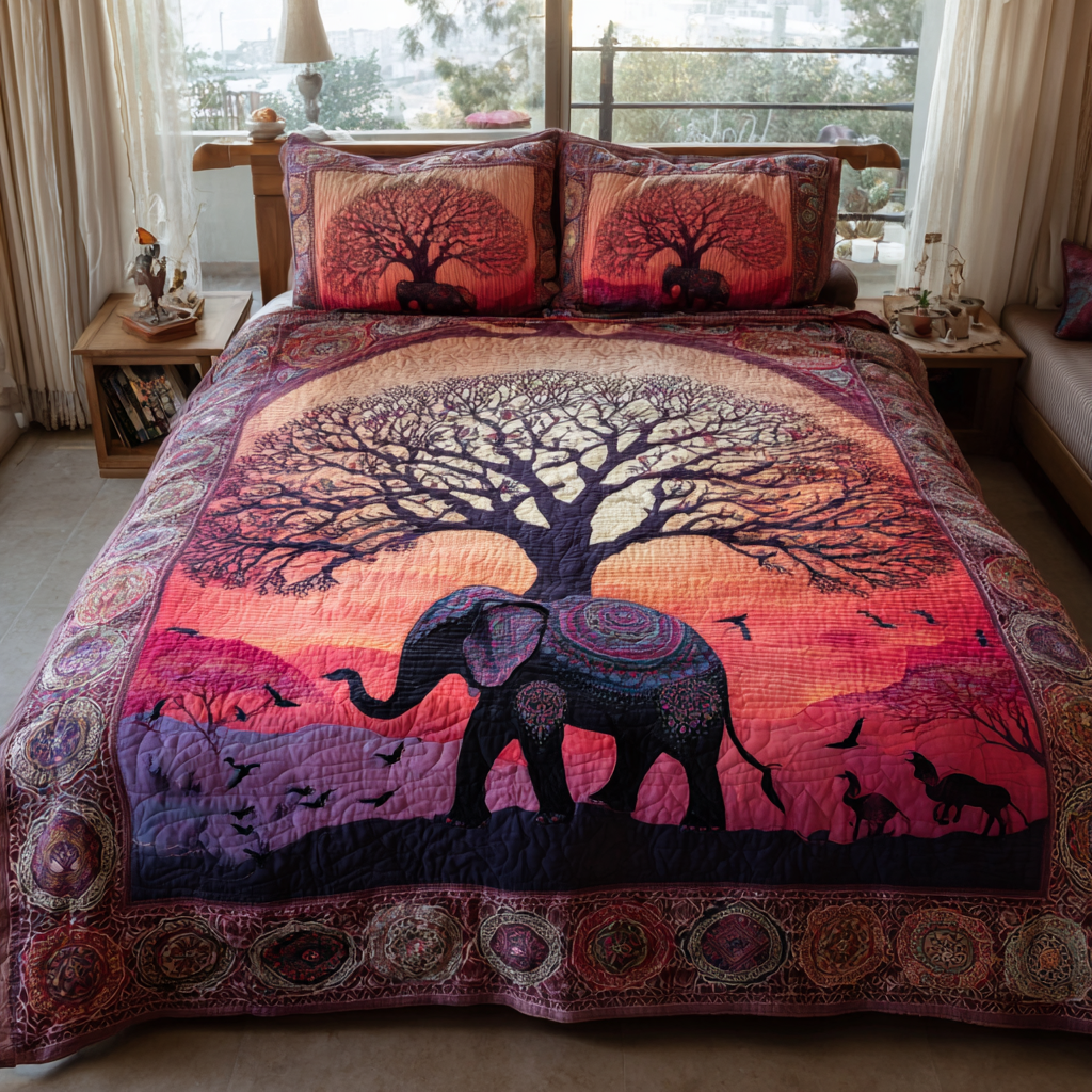 Elephant Spirit Quilted Bedding Set Duvet Cover Merch Funny Cute Elephant Gifts Elephant Spirit Quilted Bedding Set Duvet Cover Merch Funny Cute Elephant Gifts