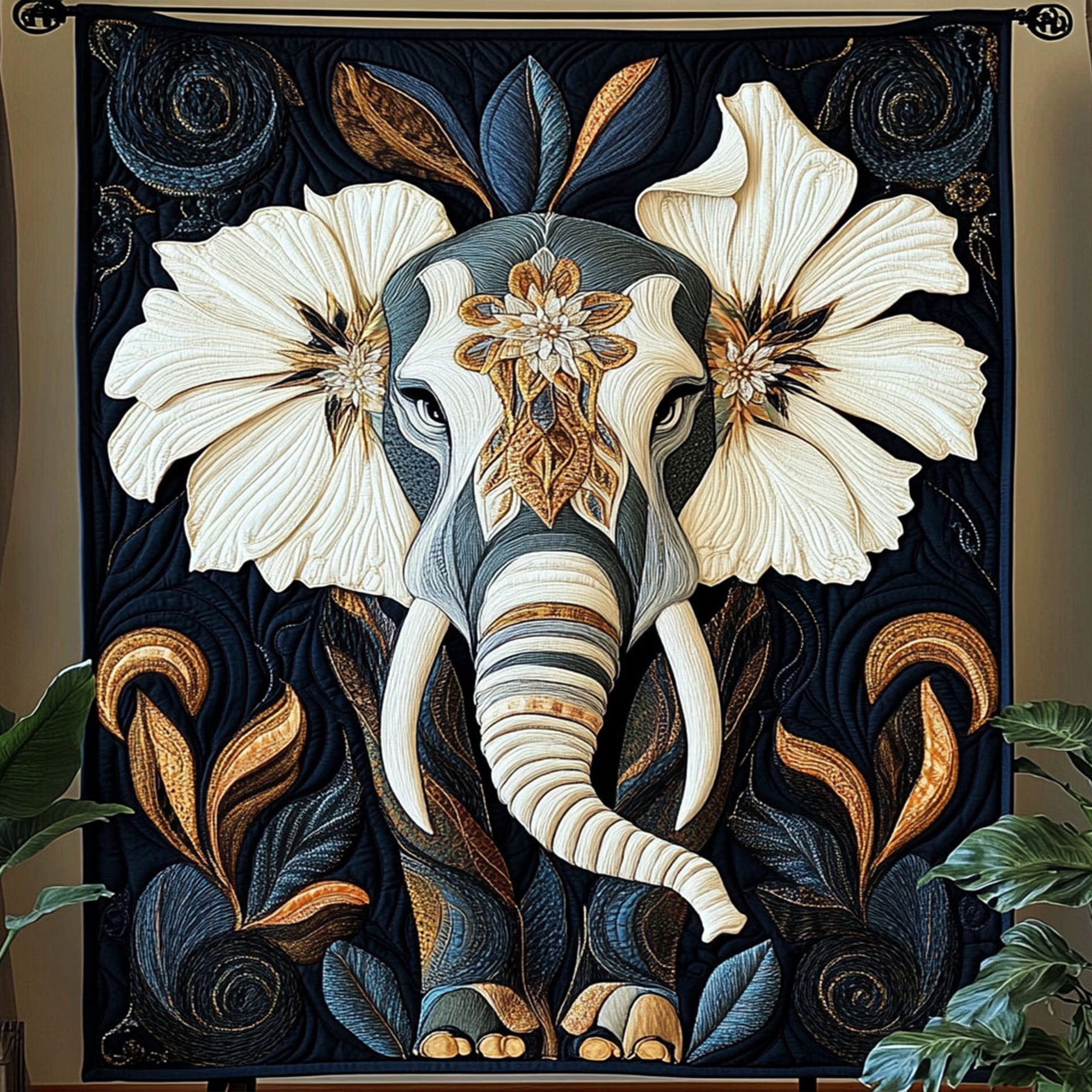 Elephant Spirit Quilted Blanket Nice Throw Blanket Great Elephant Themed Gifts Elephant Spirit Quilted Blanket Nice Throw Blanket Great Elephant Themed Gifts